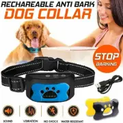 Anti Bark Collar Stop Dog Barking Sound Vibration S/M/L Adjustable Waterproof