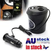 Car Charger Cigarette Lighter Double Power Adapter Socket Splitter Dual USB Plug