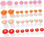 HAPINARY Silicone Toe Separators Set Pcs Pedicure Toe Spacers Flower Design Daisy Sunflower Nail Supplies for Women
