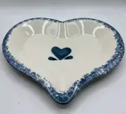 Vintage Chaparral USA Country Heart Shallow Bowl Platter 12" × 1.25" × 10"