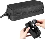 [MOKKHNB] Slim Double Glasses Case Organizer Box Soft Dividers Zipper for Eyewear Protection