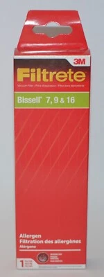 1 FILTRETE VACUUM FILTER BISSELL 7 9 16 ALLERGEN FILTRATION CLEANVIEW POWERFORCE