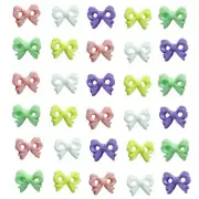 MINI SHAPES: Pastel Bow Buttons - Sewing Buttons Needlepoint Quilt DIY Crafts
