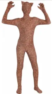 New Leopard Disappearing Suit Adult Unisex Costume Size Standard 42