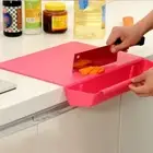 Foldable 2 in 1 Chopping Board Non-Slip Camping Chopping Block Fruit