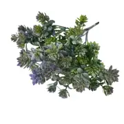 Artificial Succulent Leaf Greenery Bush - Purple
