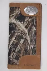 ZEP-PRO Texas Christian University TCU REALTREE MAX-5 Camo WALLET ONLY NO BOX