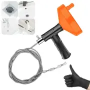 Drain Snake Auger, Plumbing Snake Drain Hair Clog Removal Tool, Heavy Duty To...