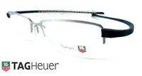 在飛比找Yahoo奇摩拍賣-7-11運費0元優惠優惠-#嚴選眼鏡#= TAG Heuer 豪雅 = 銀色鈦半框 橡