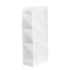 Multi-grid Desktop Storage Box Cosmetic Brush Stationery Container (White) Hot