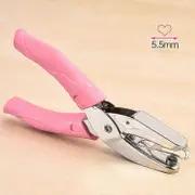 1/4 Inch Small Paper Punchers Mini Tiny Heart Shaped Hole Paper Punch Puncher with Pink Soft Ha