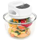 vidaXL Halogen Convection Oven with Extension Ring and Digital Timer 1400 W 17 L