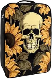 [YTYVAGT] Shoe Bags for Travel,Travel Shoe Bags for Packing,Shoe Travel Bag,Art Skull and Sunflower Pattern