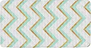 Mint and Gold Portable Toddler Bed Sheet Waterproof Cot Sheet for Folding Toddler Bed for Children Sofa Bed 50'' x 25'' (Sheet,Bed Not Included)