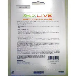 XBOX360 / XBOX ONE 日本 日版 帳號專用 LIVE 12 個月 金會員 實體卡(全新)【台中大眾電玩】