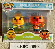 RARE BERT & ERNIE Sesame Street 2 PACK Funko Pop Vinyls New Mint Box + Protector