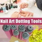 6PCS Nail Art Stamp Pen Set DIY Nail Art Dotting Tools for Girls and Women NEW
