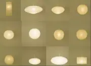Isamu Noguchi akari Japanese lamp shades