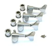 Grover Chrome 4 Inline Right Hand Sealed Mini Bass Tuners Machine Heads 144C4