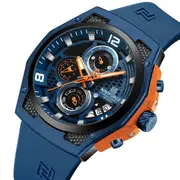 Luxury Men's Quartz Watch – Waterproof Sport Wristwatch with Silicone Strap - Relogio Masculino