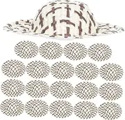 ERINGOGO 20Pcs Miniature Woven Doll Hats Stylish Decor Accessories for DIY Crafts Chic Photo Props for Dolls Lightweight and Safe for Parties and Home Decoration