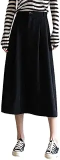 [ERTYUIO] Short Skirt Women Big Swing Skirt Female Mid-Length Section Half-Length Skirt was Thin and High-Waisted A-Line Umbrella Skirt