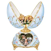 'Kittens Leave Paw Prints On Our Hearts' Musical Egg Ornament