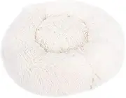 YaSao Fluffy Dog Wool Bed Soft Plush Round Dog Nest Pillow Self-Warming Snooze Sleeping Pets Cushion S Size for Home Pet Center Daily Use
