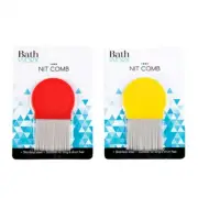 2 x Round Flea Removal Lice Nit comb Stainless Steel hair comb brushes