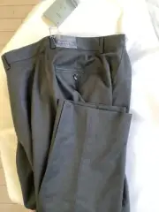 NEW Brooks Brothers Reda Flexo Regent Charcoal Wool Flat Front Pants - 33 x 30