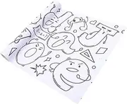 Vaguelly Boys and Girls' Doodle Art Paper Roll Toothed Lines Creative Drawing Pad
