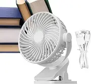 Clip Fan - Solid USB Charging Table Fan Stroller Fan,Comfort Rechargeable Multifunctional Small Fan For Stroller, Travel, Desktop, Car Seats, Bedroom