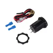 Dual USB Socket Outlet 2.1A & 2.1A With Digital Voltmeter Green LED3674