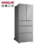 在飛比找松果購物優惠-【SANLUX 台灣三洋】420L 五門對開 變頻 電冰箱 