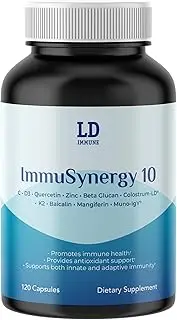Immune Modulating and Promoting - Five core Immune Fortifying Ingredients - Vitamin C, D3, Zinc, Beta Glucan, Quercetin, Colostrum-LD