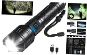 Rechargeable Flashlights High Lumens, 990000LM Powerful Tactical 1Pack