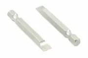 Forney 70878 Power Bit Slotted Flat Blade, 9/32-Inch (10-12) by 2-Inch, 2-Pack