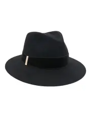 [Morgan & Taylor] Payton Wool Felt Fedora in Black