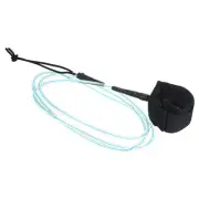 8ft x 7.2mm Surfboard Leash Straight Leashes Leg Rope Wrist String, Green