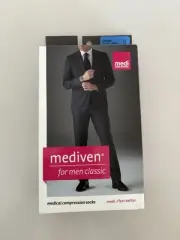Compression Socks Mediven For Men Classic Calf 15-20 mmHg Black Closed Toe