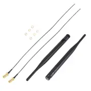 2 x 6dBi 2.4GHz 5GHz Dual Band WiFi RP-SMA Antenna + 2 x 35cm U.fl / IPEX8820