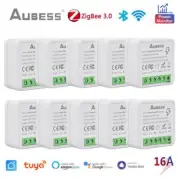 16A Tuya Zigbee3.0/WiFi Mini Smart Switch 2 Way Remote Control Home Automation M