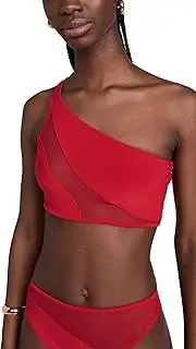 [Norma Kamali] Women's Snake Mesh Bra Bikini Top