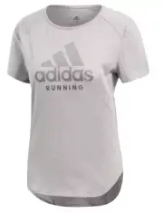 adidas Energy Running T Shirt Womens Small Climalite Response Soft Grey DJ3029