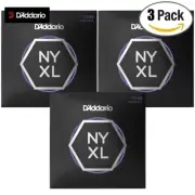 3-PACK D'Addario NYXL1149 NYXL Nickel Wound Medium Electric Guitar Strings 11-49