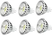 CYLED 6W Mr16 Led Lamps, 50W Halogen Lamp Equivalent, 420Lm, Warm White, 3000K, 60 Beam Angle, Led Spot Light Bulbs,Pack of 6 Units