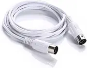 BESPORTBLE Midi Music Line Extension Cable Five Pin Male to Male Connection for Electronic Keyboard Synthesizer and Organ High Performance Adapter for Stable Midi Data Transmission
