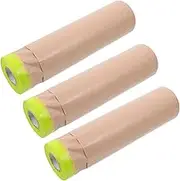 3 Rolls Portable Masking Film Protective Paper for Artists Automotive and Stencil Making for Airbrush Graphics and Lettering Projects