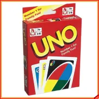 在飛比找蝦皮購物優惠-🍭桌遊 卡牌 uno卡牌標準版顏色數字牌u卡配對游戲中英文說