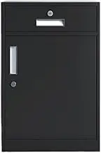 File Cabinet Under Desk File Data Organizing Cabinet File Cabinet Office Storage Storage Cabinet with Lock Movable Cabinet Office Drawer(Black)